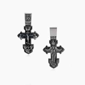 Хрест срібний з розп'яттям Artsriblo артA292п