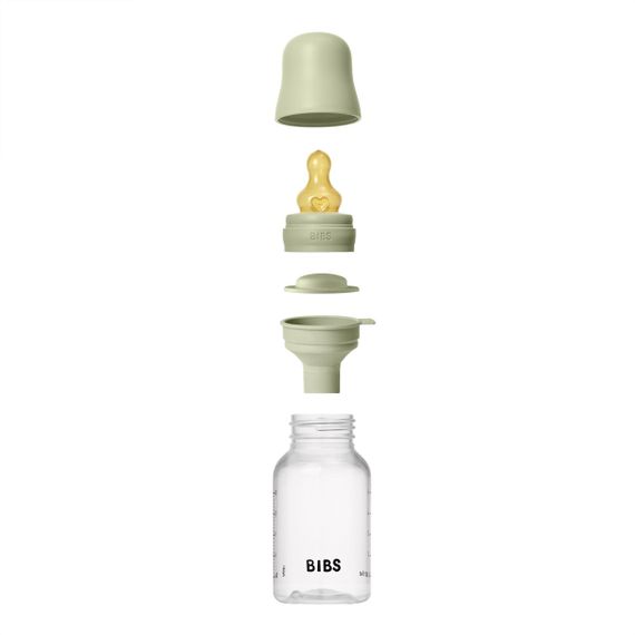Дитяча пляшечка BIBS Baby Bottle Round Latex 150 мл повільний потік | Зображення 1