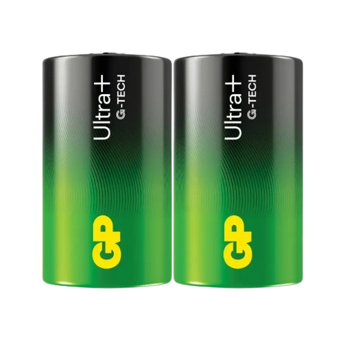 Батарейка GP Ultra Plus  Alkaline 1,5V (LR20) лужна 13AUP21-S2 пвх плівка 2 штуки в упаковці