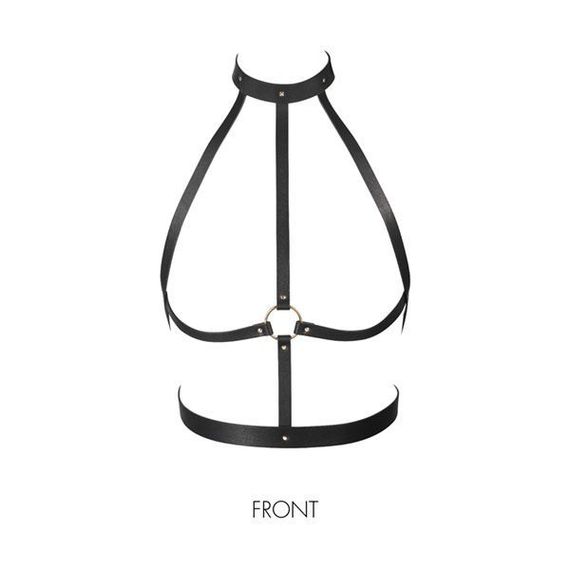 Портупея Bijoux Indiscrets MAZE - H Harness, Черный, One Size, ONE SIZE | Зображення 3