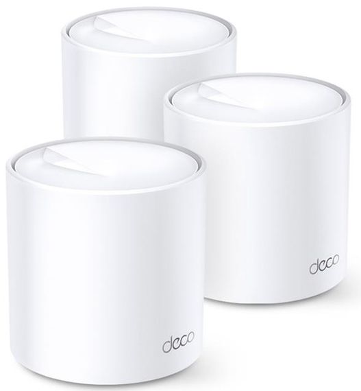 Маршрутизатор TP-Link  DECO X20 3PK AX1800 1xGE LAN 1xGE WAN MU-MIMO OFDMA MESH (DECO-X20-3-PACK)