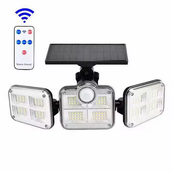 Сонячний вуличний LED світильник Solar Lights Outdoor 122-138 LED з датчиком руху та захистом IP65 | Зображення 2