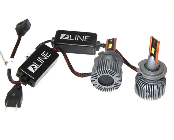 Комплект світлодіодних ламп QLine Ultra +200% 55W H7 6000K (2шт) 24V | Зображення 2