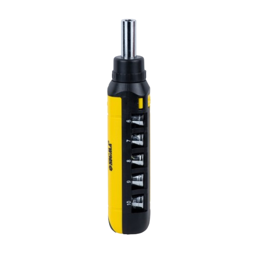 Викрутка реверсивна + насадки торцеві + біти 1/4" 13шт. CrV SIGMA | Зображення 3