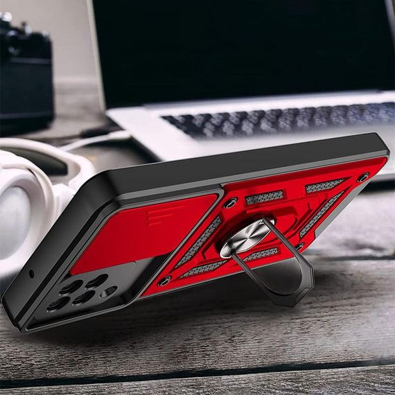 Чохол Ummi Camshield Serge Ring для Samsung Galaxy M53 5G Червоний | Зображення 1