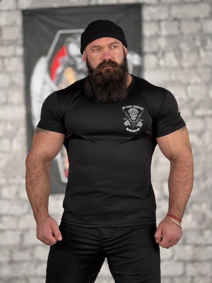 Тактична потоотводна футболка SABUR Не сси вивезу black ВТ5080 | Зображення 1