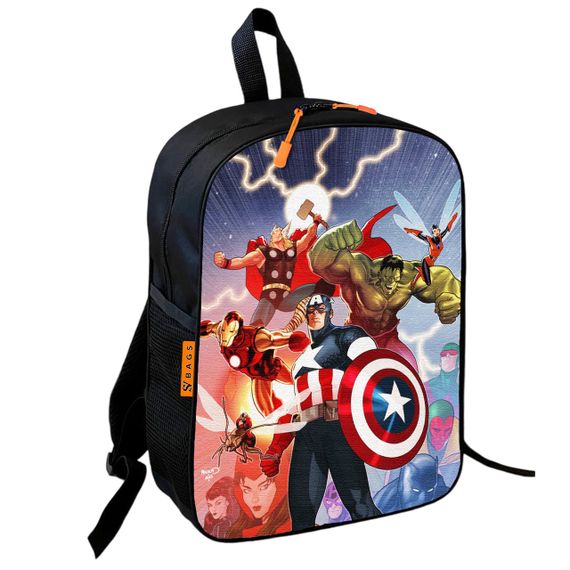 Рюкзак шкільний дитячий 36х27см герої марвел для хлопчика (00870)