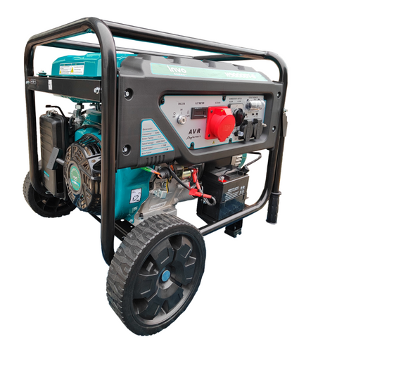 Генератор бензиновий INVO H6250D 7.7 кВт Бензогенератор Трифазний бензиновий генератор Генератор 7 кВт | Зображення 1