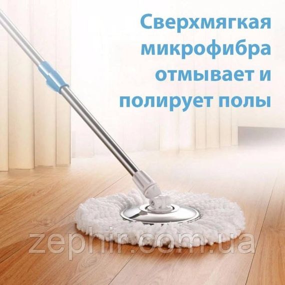 Швабра з відром з автоматичним віджиманням і смужкою Spin Mop з центрифугою | Зображення 6