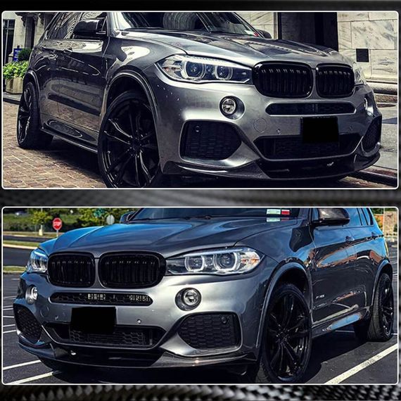 Накладка на передній бампер Карбон (M-Sport) для BMW X5 F-15 2013-2018 рр | Зображення 3