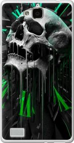 Чехол на Huawei Honor 3C Череп-часы "4100u-307-17620"