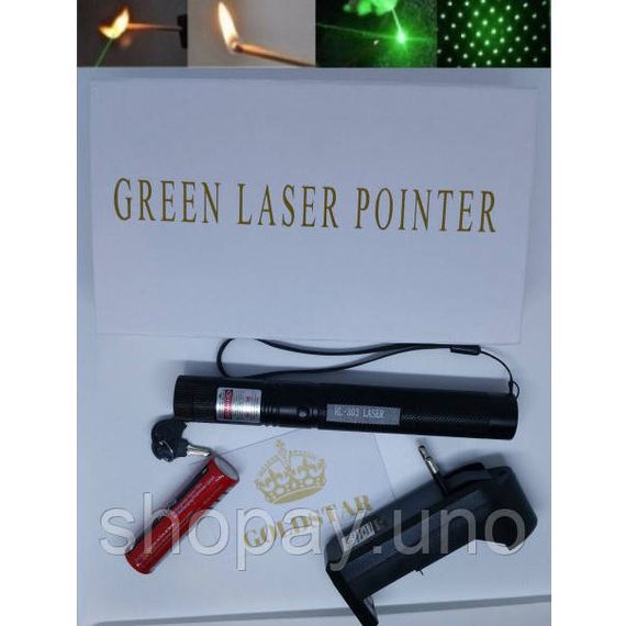 Лазерний покажчик з фокусуванням променя Green Laser Pointer JD-303, Хіт лазерна указка KQ-83 | Зображення 8