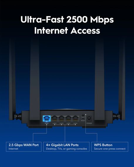 Маршрутизатор Cudy WR3600H, BE3600 2.5G Wi-Fi 7 Router | Зображення 4