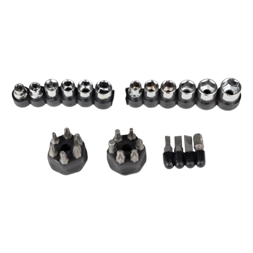 Викрутка реверсивна + насадки торцеві 1/4" 27шт. CrV SIGMA | Зображення 4
