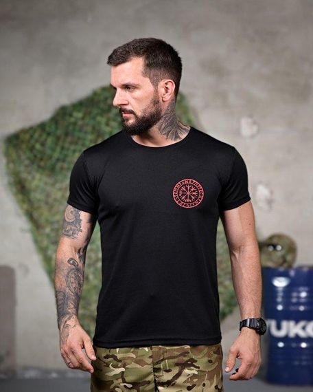 Тактична волога відводна футболка Смерть зачекає black РП7339 | Зображення 1