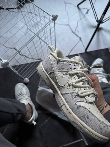 Кросівки демісезонні Nike SB x Louis Vuitton колір: білий-синій | Зображення 3
