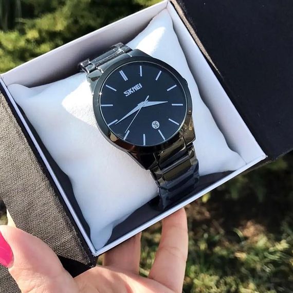 Чоловічий годинник Skmei 9140BK All Black | Зображення 2