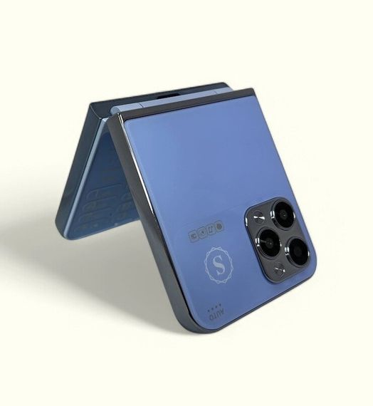 Кнопковий мобільний телефон розкладачка AIEK I15 Max на 4 сім карти Blue | Зображення 8