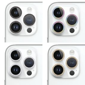 Захисне скло Metal Sparkles на камеру (в упак.) для Apple iPhone 15 Pro (6.1") /15 Pro Max (6.7")