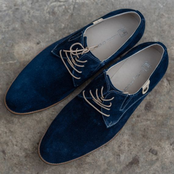 Сині замшеві туфлі 43 розмір – якість гарантуємо!