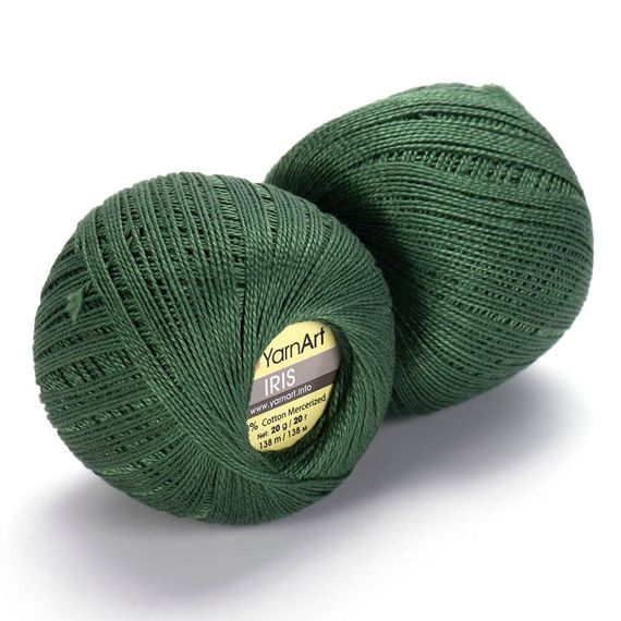 YarnArt IRIS Ирис No 928 зеленый Пряжа мерсеризованная хлопок нити для вязки вязания вязания