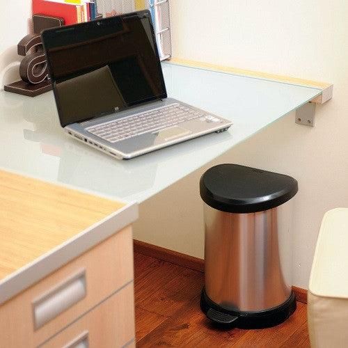 Контейнер для мусора с педалью Curver (Курвер) Deco bin 15 л (02120) Серебристый | Зображення 9