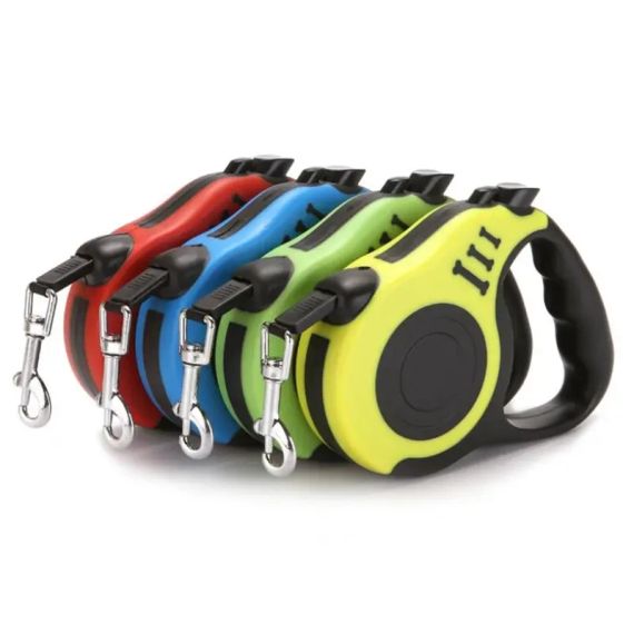Автоматичний висувний повідець рулетка 5 м  для прогулянок з собаками | Зображення 1