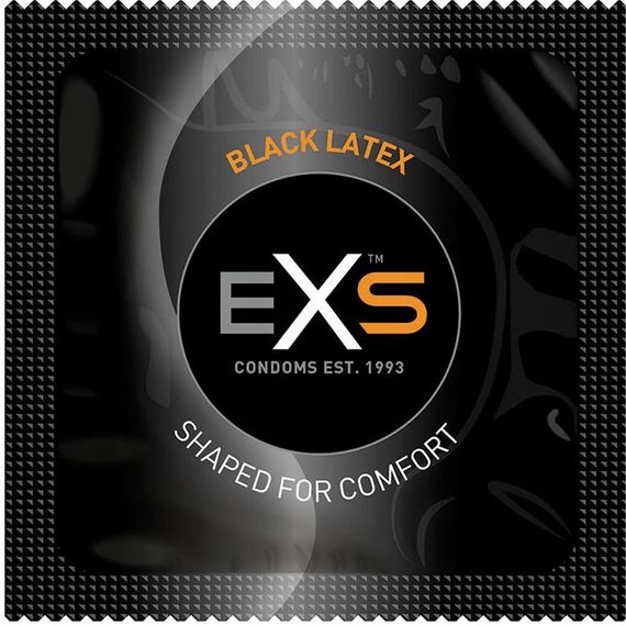 Презервативи чорного кольору EXS BLACK LATEX