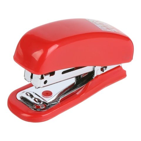 Степлер пластиковий МІНІ BM.4125-05 BUROMAX, 10 л., (скоби №10), 61х36х23 мм, червоний, в коробці (4823078955784)