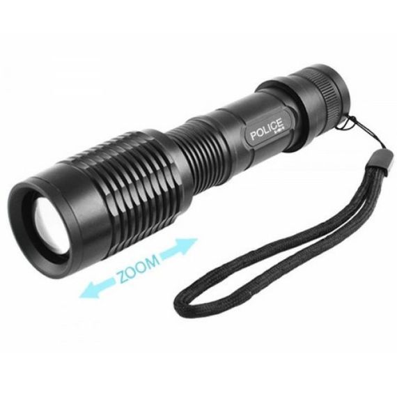Портативний світлодіодний ліхтар із зарядкою Police, Ліхтар протиударний водонепроникний DX-92 | Зображення 7