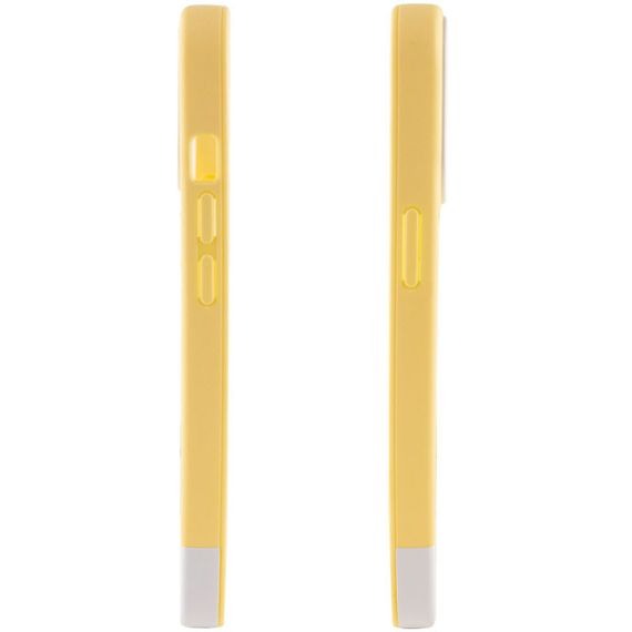 Чехол TPU+PC Bichromatic для Apple iPhone 13 Pro (6.1") Силикон, Creamy-yellow / White | Зображення 2