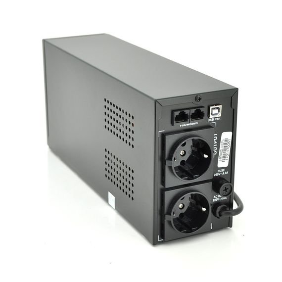 ДБЖ Ritar E-RTM600L-U (360W) ELF-L, LED, AVR, 2st, USB, 2xSCHUKO socket, 1x12V7Ah, metal Case Q4 (370*130*210) 4, 8 кг | Зображення 1