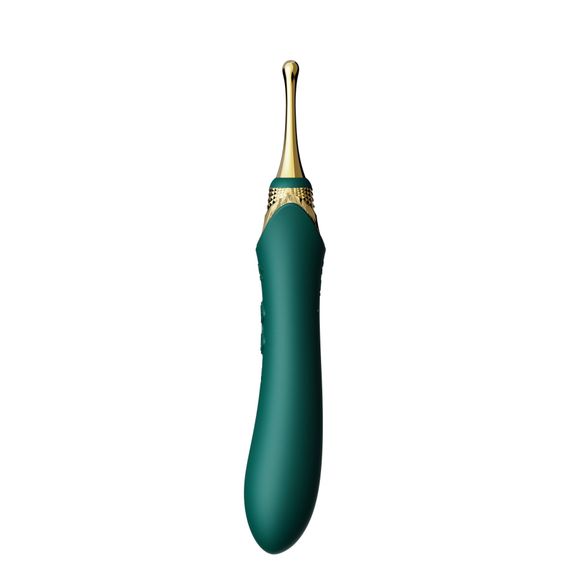 Мультифункциональный вибратор Zalo — Bess 2 Turquoise Green, 4 насадки, подогрев | Зображення 8