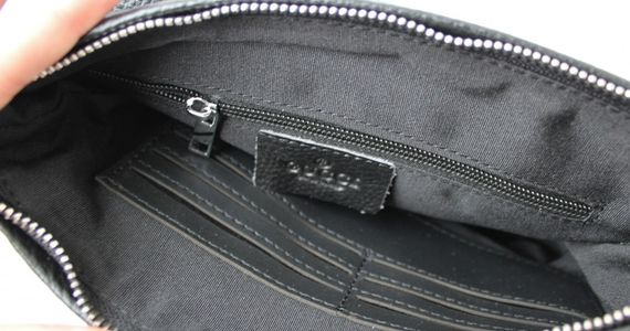 Мужская кожаная сумка Gucci black | Зображення 8