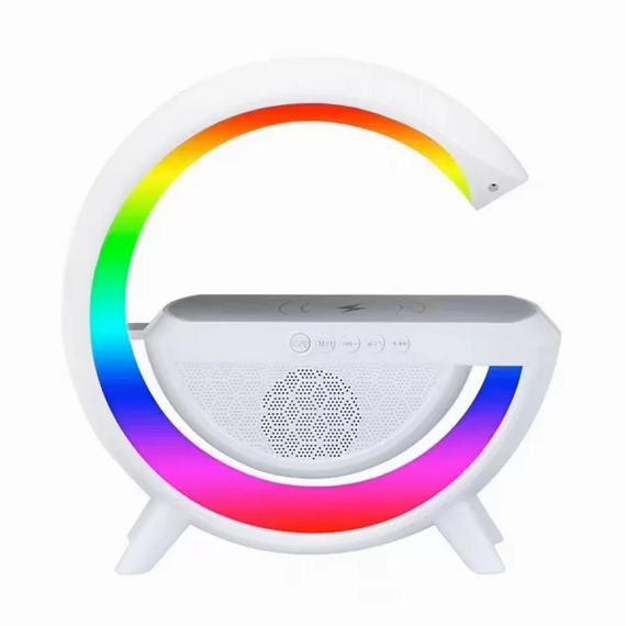 Умный светильник/ Ночник c беспроводной зарядкой для телефона/Bluetooth-колонка