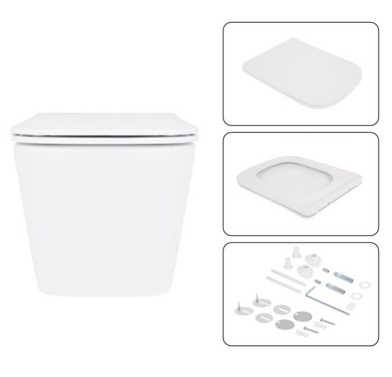 Набір Qtap Nest 4 в 1 підвісний унітаз Crow Ultra Quiet 520x360x290 + комплект інсталяції QT05335172W48187 | Зображення 3