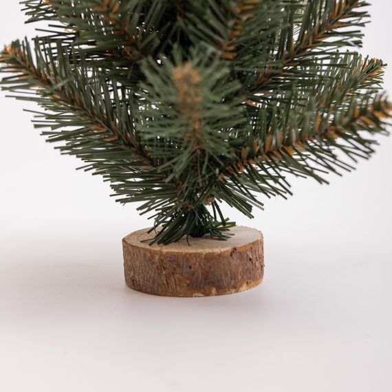 Штучна новорічна настільна міні ялинка «Полонинська» зелена 25 см SOK-M-03-1 | Зображення 3