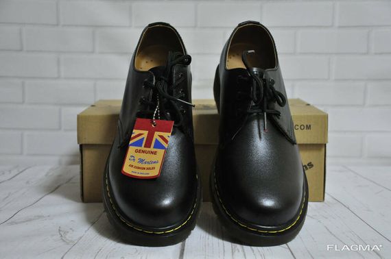 Ботинки полуботинки туфли Dr. Martens 1461 (Black) Размер 45 Доктор Мартинс Ботинки | Зображення 2