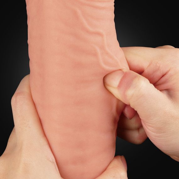 Фалоімітатор - Dual-Layered Silicone Cock 12" Flesh Sex Aura | Зображення 7