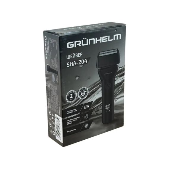 Електробритва шейвер Grunhelm SHA-204 5 Вт чорна | Зображення 4