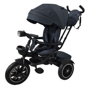 Детский трехколесный велосипед MODENA ME 1193 Dark Gray, с родительской ручкой