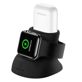 Силіконова підставка для заряджання Usams US-ZJ051 2in1 Black