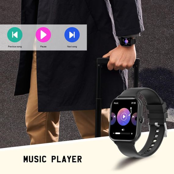 Часы с датчиком сердечного ритма Smartwatch T17 для мужчин и женщин, 1,95-дюймовые , IP67 Android, iOS | Зображення 4