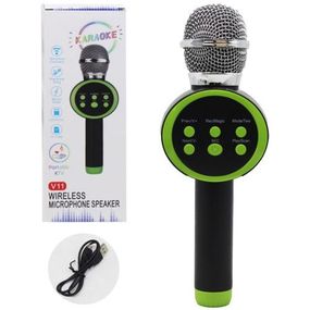 Уцінка. Мікрофон бездротовий "Wireless Microphone", зелений - Не працює електроніка
