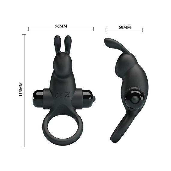 Эрекционное кольцо - Pretty Love Vibrant Penis Ring I Black sexstyle | Зображення 5