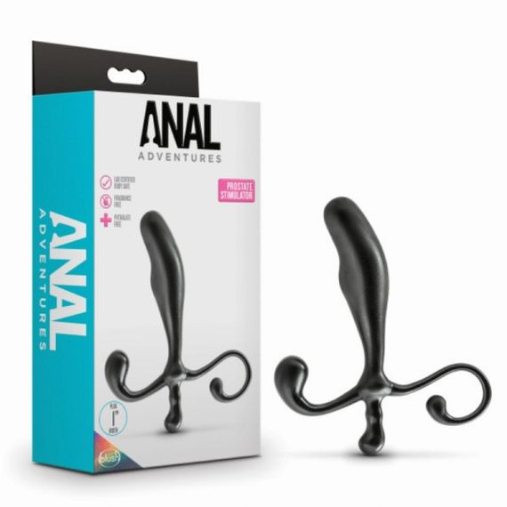 Массажер простаты Blush черного цвета, 12.4 см х 2.5 см sexstyle | Зображення 2