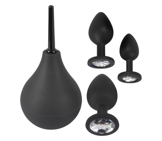 Набір анальний душ + 3 анальні корки Anal Kit sexstyle | Зображення 1