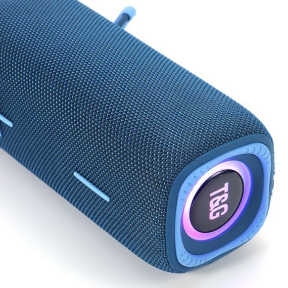 Портативная Bluetooth колонка TG654 8W с подсветкой, Аккумуляторная колонка для музыки. Цвет: синий | Зображення 2