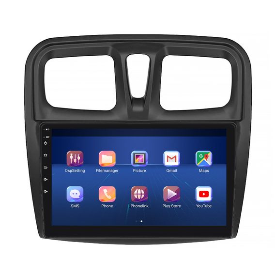 Штатная магнитола Lesko для Renault Logan II 2012-2018 экран 10" 6/128Gb 4G Wi-Fi GPS Top | Зображення 1