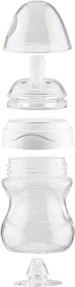 Детская Антиколиковая бутылочка Nuvita NV6011 Mimic Collection 150мл синяя (NV6011AZZURO) | Зображення 2
